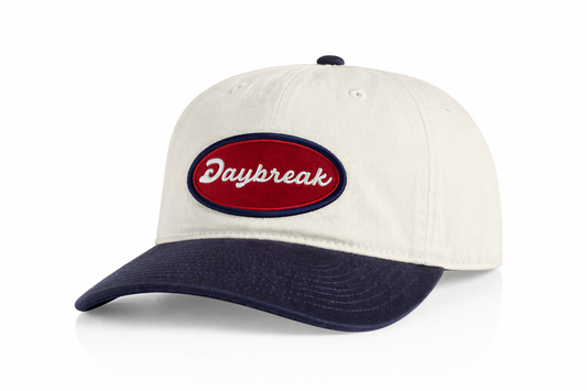 Daybreak Oval Patch Snapback Natural/Navy/Red